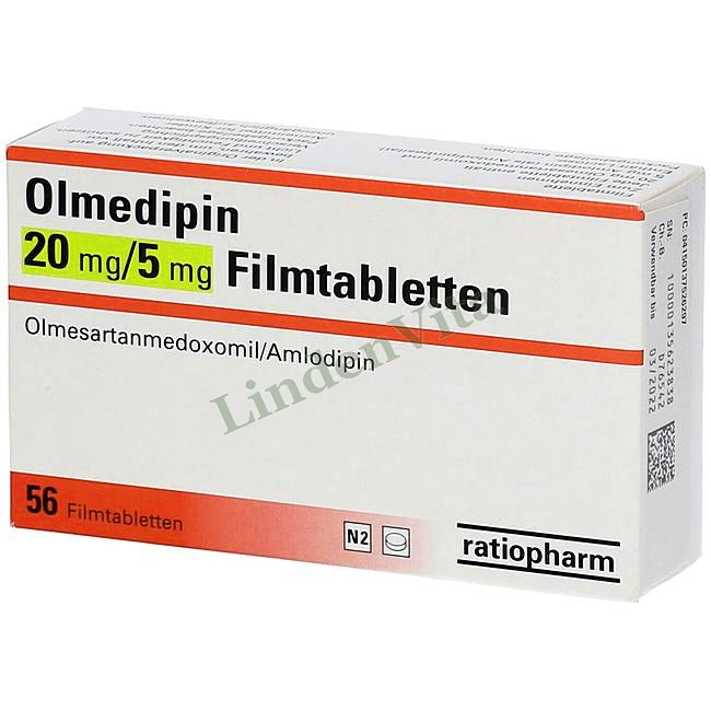 Олмедіпін / Olmedipin - Олмесартан + Амлодипін — упаковка препарату