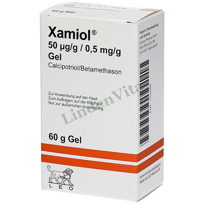 Ксаміол / Xamiol - Кальципотріол + Бетаметазон / Шкірні захворювання — упаковка препарату