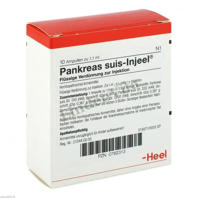 Панкреас Суїс / Pankreas Suis — упаковка препарату
