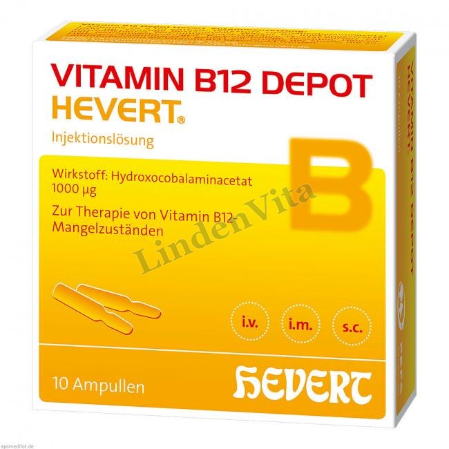 Витамин B12 / Vitamin B12 - Витамин B12 (Гидроксокобаламин) / Анемия — упаковка препарата