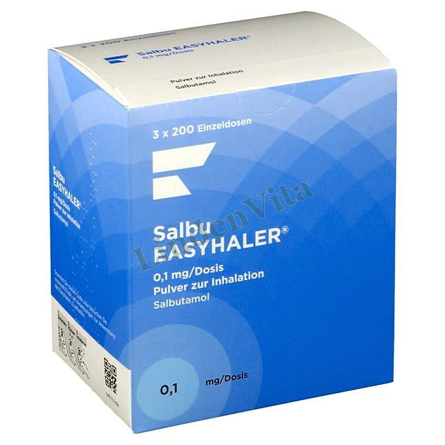 Сальбу Ізіхелер / Salbu Easyhaler - Сальбутамол — упаковка препарату