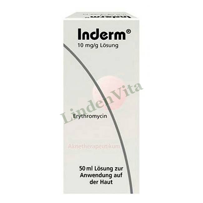 Індерм / Inderm - Еритроміцин — упаковка препарату