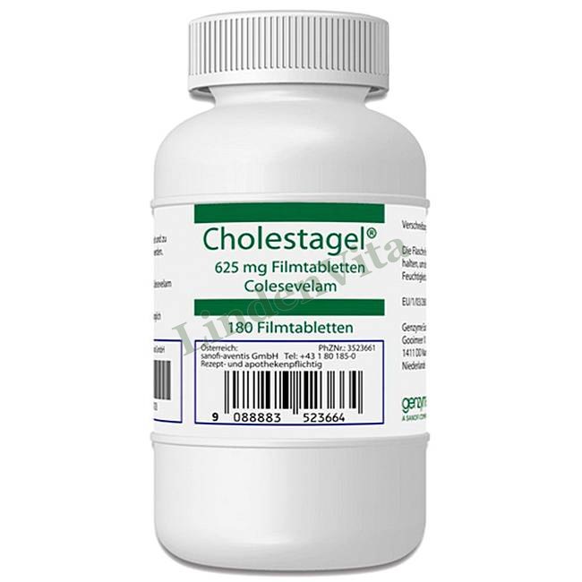 Холестагель / Cholestagel - Колесевелам — упаковка препарату