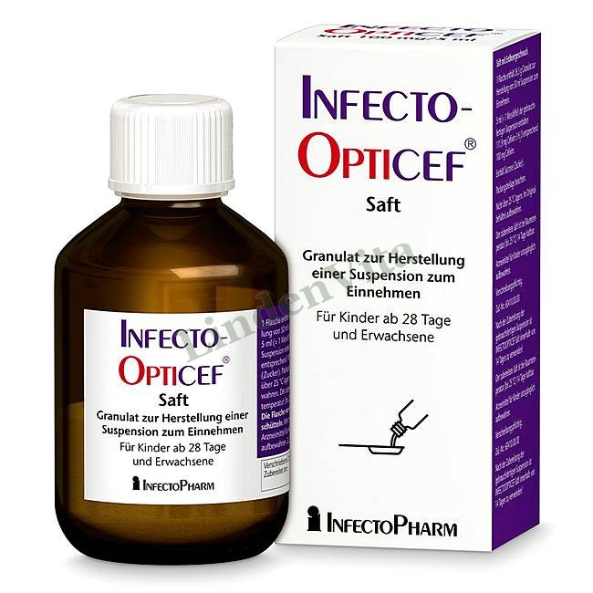 Інфектооптицеф / Infectoopticef - Цефіксим — упаковка препарату