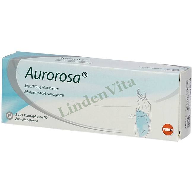 Ауророса / Aurorosa - Левоноргестрел + Этинилэстрадиол — упаковка препарата