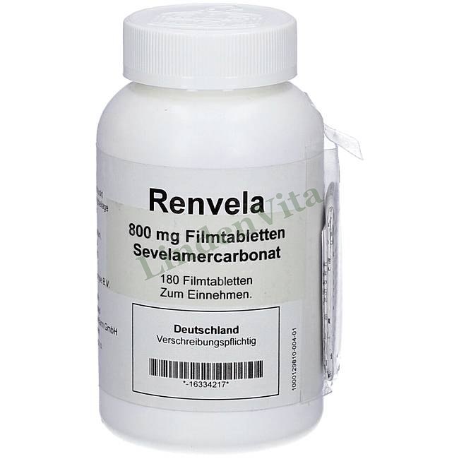 Ренвела / Renvela - Севеламер — упаковка препарату