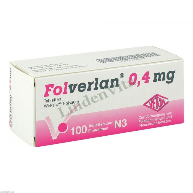 Фолверлан / Folverlan - Фолієва кислота — упаковка препарату