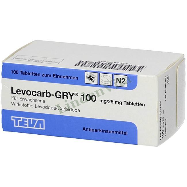 Левокарб / Levocarb - Леводопа + Карбидопа — упаковка препарата