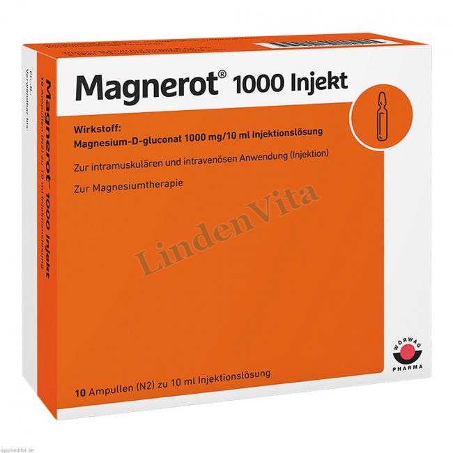 Магнерот / Magnerot - Магнію глюконат / Вітаміни та мінерали — упаковка препарату