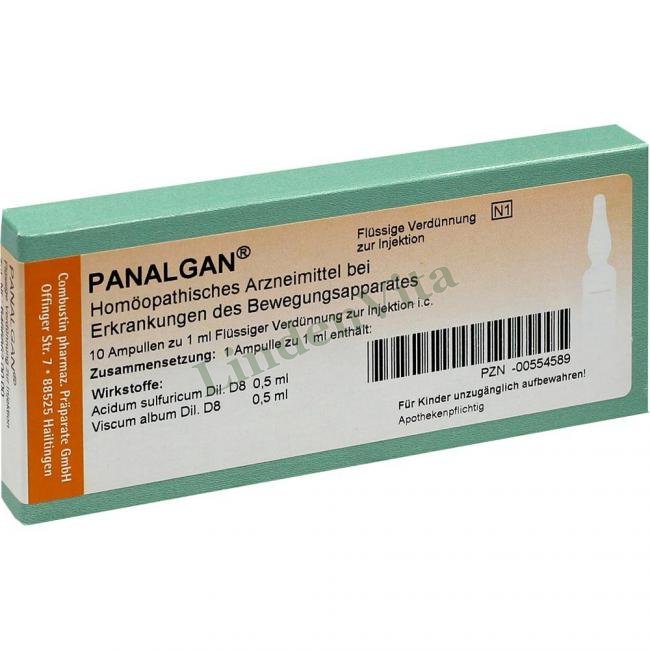Паналган / Panalgan — упаковка препарату