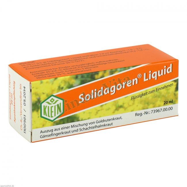 Солідагорен / Solidagoren - Золотушника трава — упаковка препарату