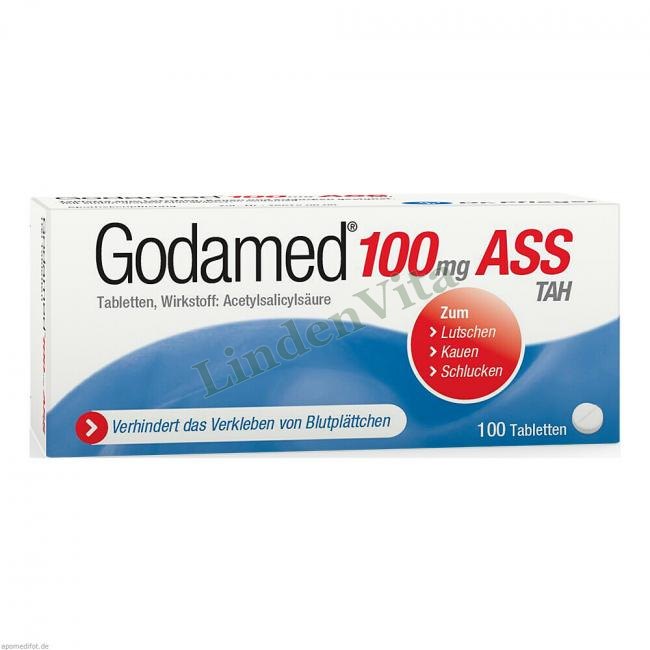 Годамед / Godamed - Ацетилсаліцилова кислота / Холестерин і тромбоз — упаковка препарату