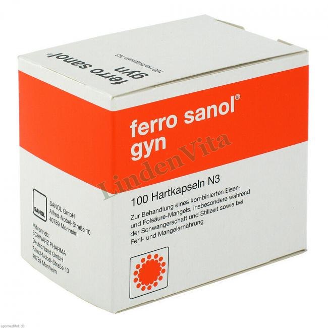 Ферро Санол / Ferro Sanol - Залізо (II) гліцин сульфат / Анемія — B03AD06 — упаковка препарату