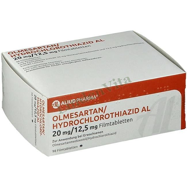 Олмесартан / Olmesartan - Олмесартан + Гидрохлоротиазид / От давления — упаковка препарата