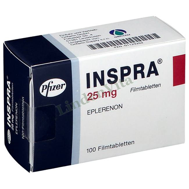 Инспра / Inspra - Эплеренон — упаковка препарата