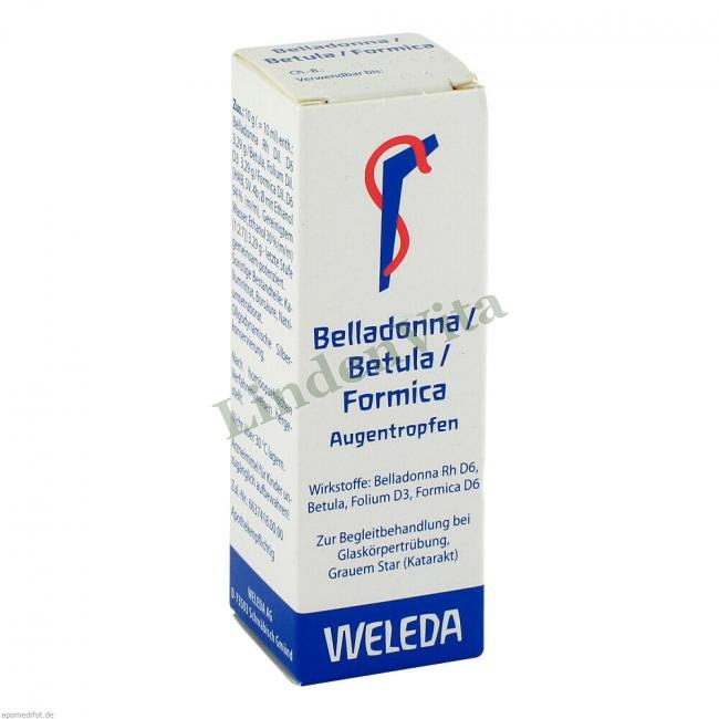 Беладона Бетула / Belladonna Betula — упаковка препарату