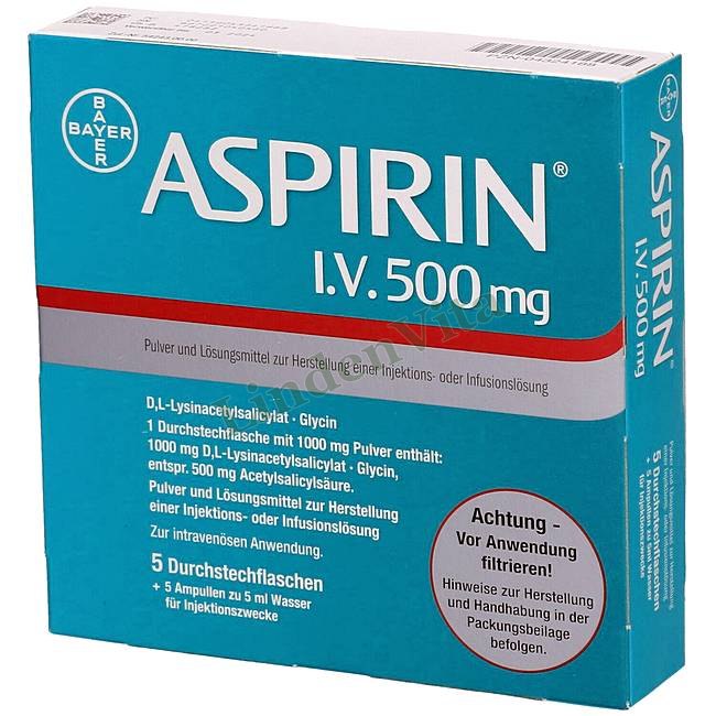 Аспірин / Aspirin - Лізин ацетилсаліцилат / Знеболювальні — упаковка препарату