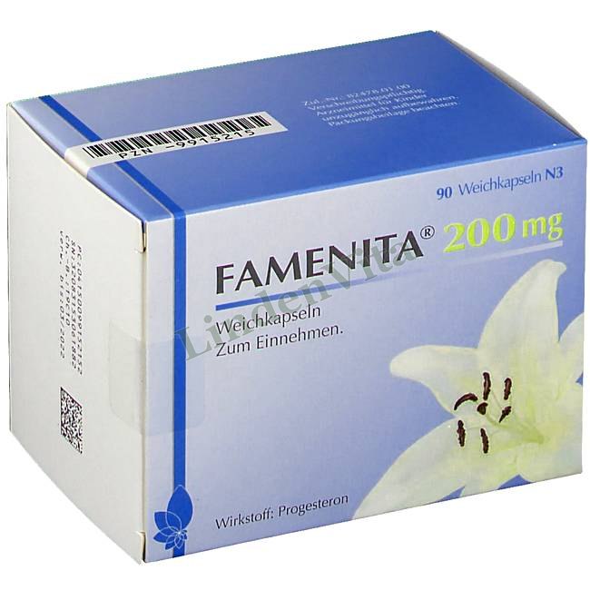 Фаменита / Famenita - Прогестерон — упаковка препарата
