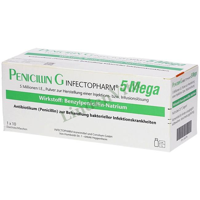 Пеніцилін / Penicillin - Бензилпеніцилін / Антибіотики — упаковка препарату