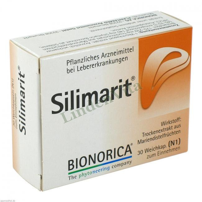 Силімаріт / Silimarit - Плоди розторопші плямистої — упаковка препарату