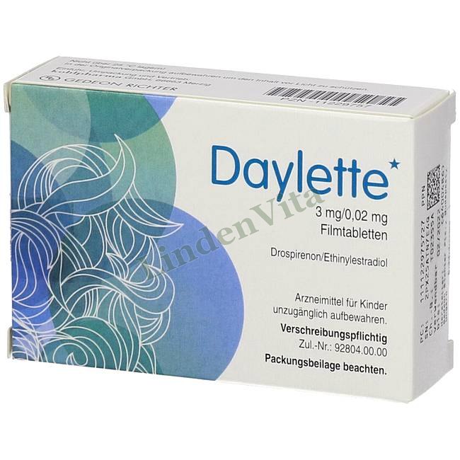 Дайлетте / Daylette - Дроспіренон + Етинілестрадіол — упаковка препарату
