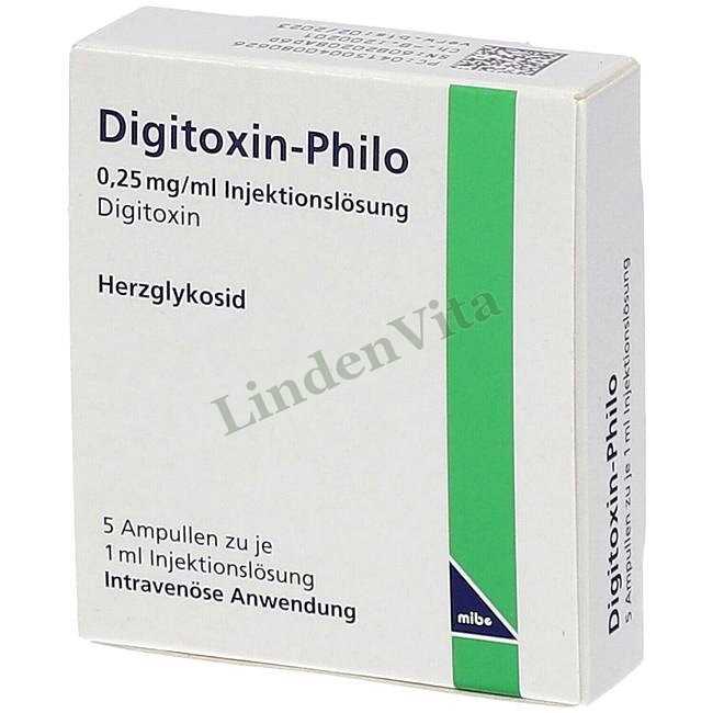 Дигітоксин / Digitoxin - Дигітоксин — упаковка препарату