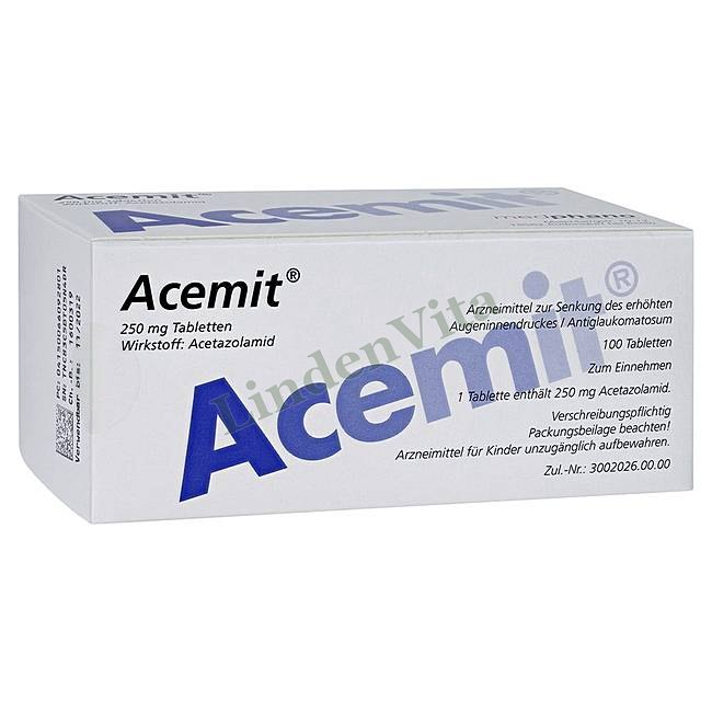 Ацемит / Acemit - Ацетазоламид — упаковка препарата