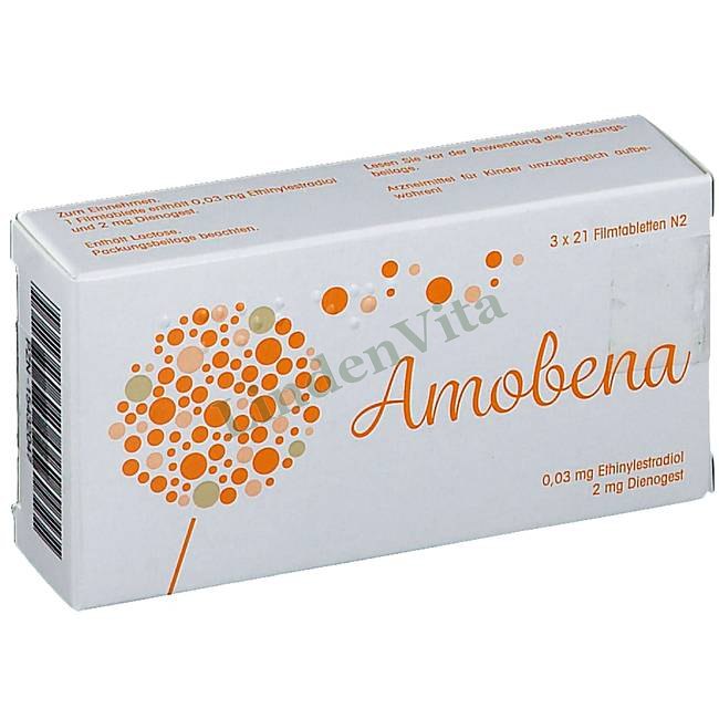 Амобена / Amobena - Дієногест + Етинілестрадіол — упаковка препарату