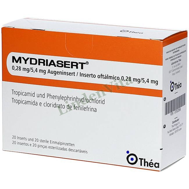 Мідріасерт / Mydriasert - Тропікамід + Фенілефрин / Очі та вуха — упаковка препарату