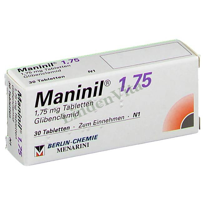 Манинил / Maninil - Глибенкламид — упаковка препарата