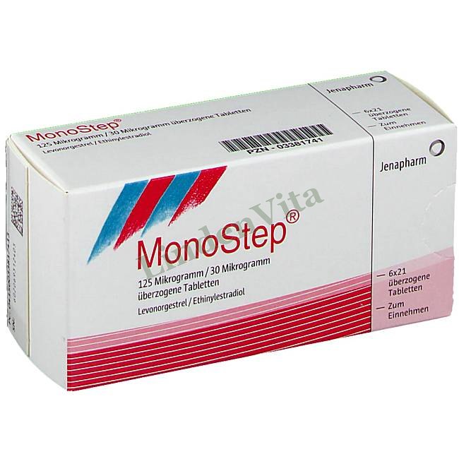Моностеп / Monostep - Левоноргестрел + Этинилэстрадиол — упаковка препарата