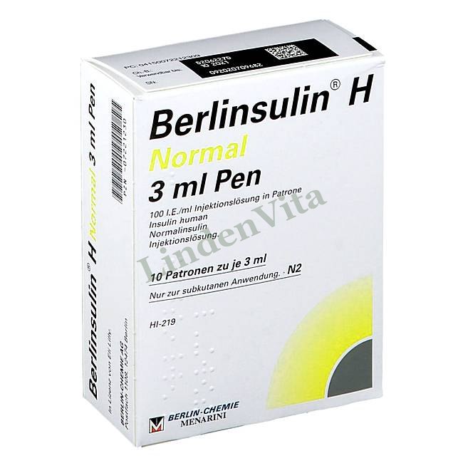 Берлінсулін / Berlinsulin - Інсулін (людський) — упаковка препарату